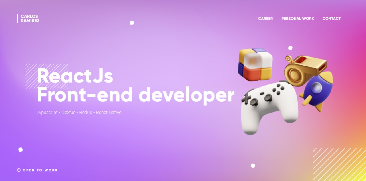 My second portfolio, mixing up all my knowledge in work experience as well as side projects